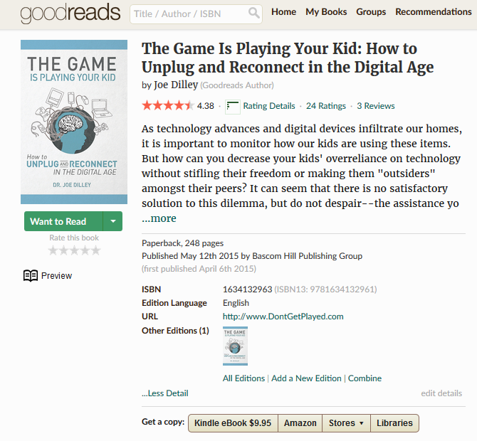 joe-dilley-goodreads-page