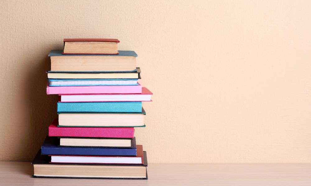 stack of books; how to market your first book